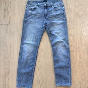 7 For All Mankind Gray Slim Jeans 34